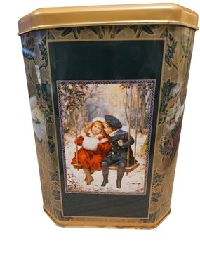 Vintage Holiday Decorative Tin Victorian Collection Made in the UK